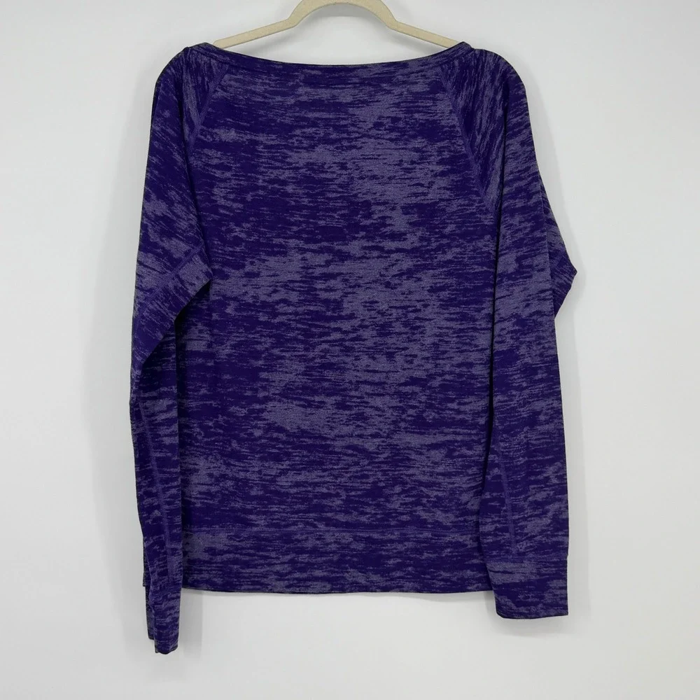 Nike NFL Minnesota Vikings Women Medium Purple Space Dye Long Sleeve‎ Top